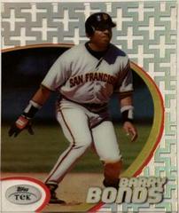 Barry Bonds [Pattern 47] #3 Baseball Cards 1998 Topps Tek Prices