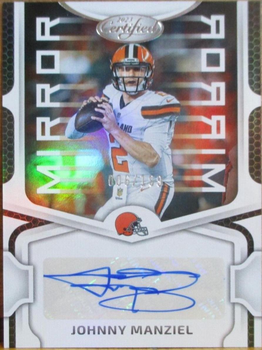 Johnny Manziel #MS68 2023 Panini Certified Mirror Signatures Football