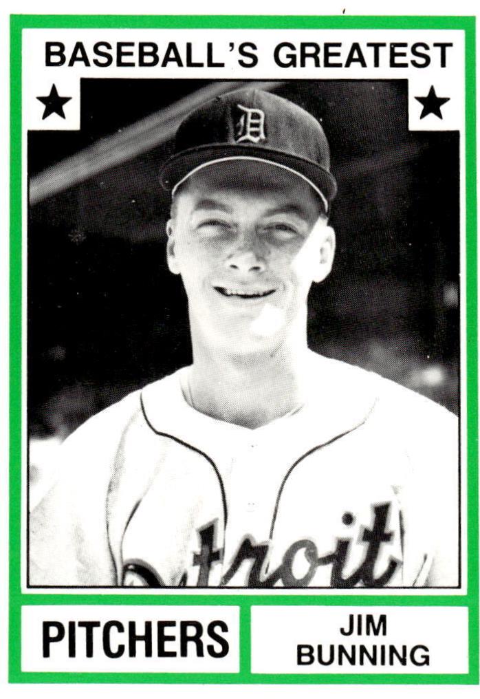 Jim Bunning #39 Baseball Cards 1982 TCMA Greatest Pitchers