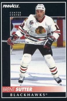 Brent Sutter #39 Hockey Cards 1992 Pinnacle Canadian