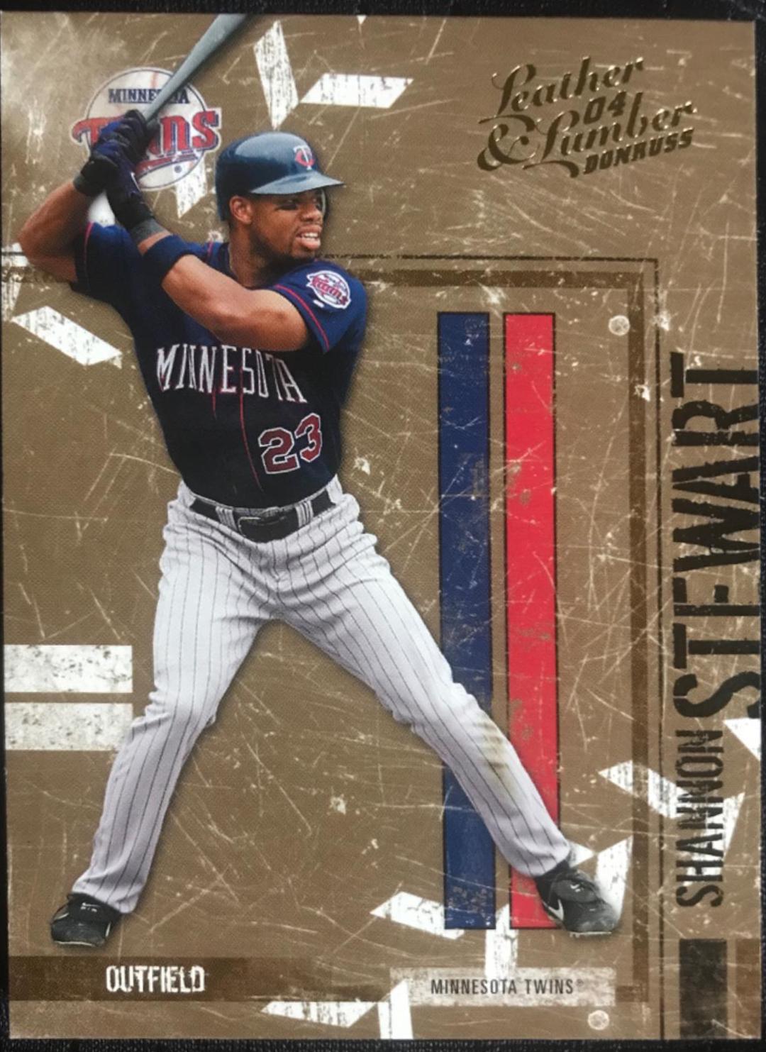 Shannon Stewart #82 Baseball Cards 2004 Donruss Leather & Lumber