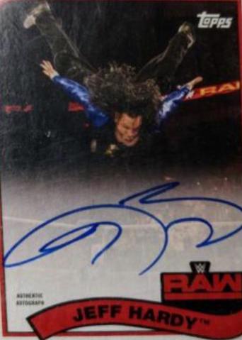 Jeff Hardy #A-JH Wrestling Cards 2018 Topps WWE Heritage Autographs