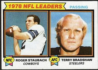 1978 Passing Leaders (Roger Staubach / Terry Bradshaw) LLVAR: Cream Back