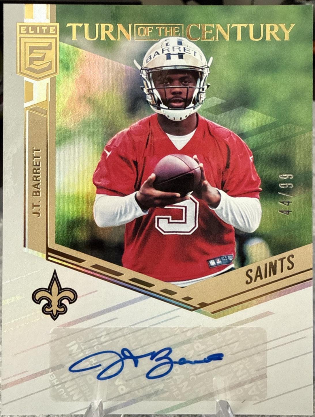 J.T. Barrett #48 2018 Panini Donruss Elite Turn Of The Century Autograph Football