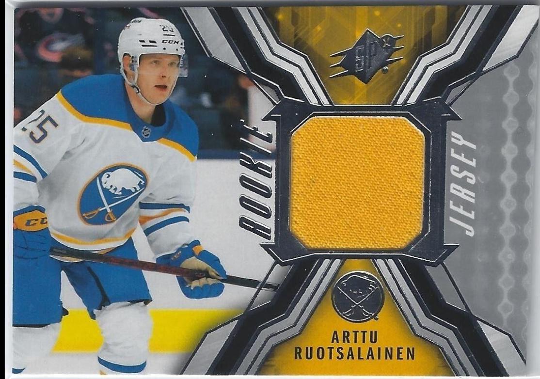 Arttu Ruotsalainen #RJ-AR Hockey Cards 2021 SPx Rookie Jersey