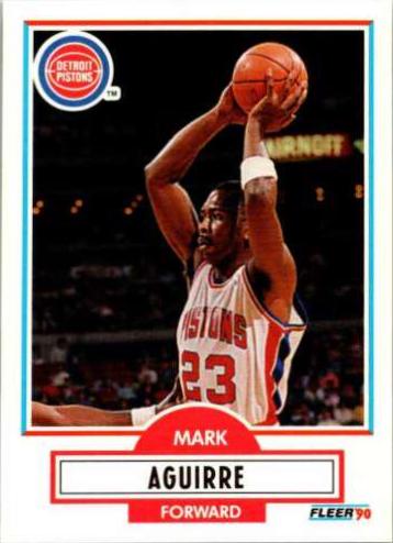 Mark Aguirre #54 Basketball Cards 1990 Fleer