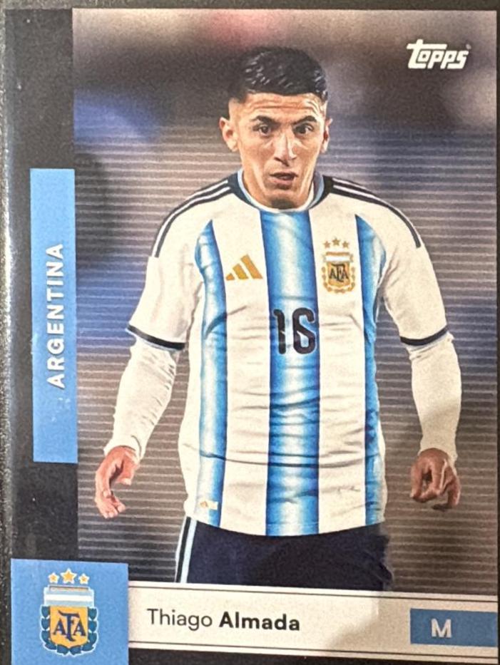 Thiago Almada #11 2026 Topps Argentina Team Set Soccer