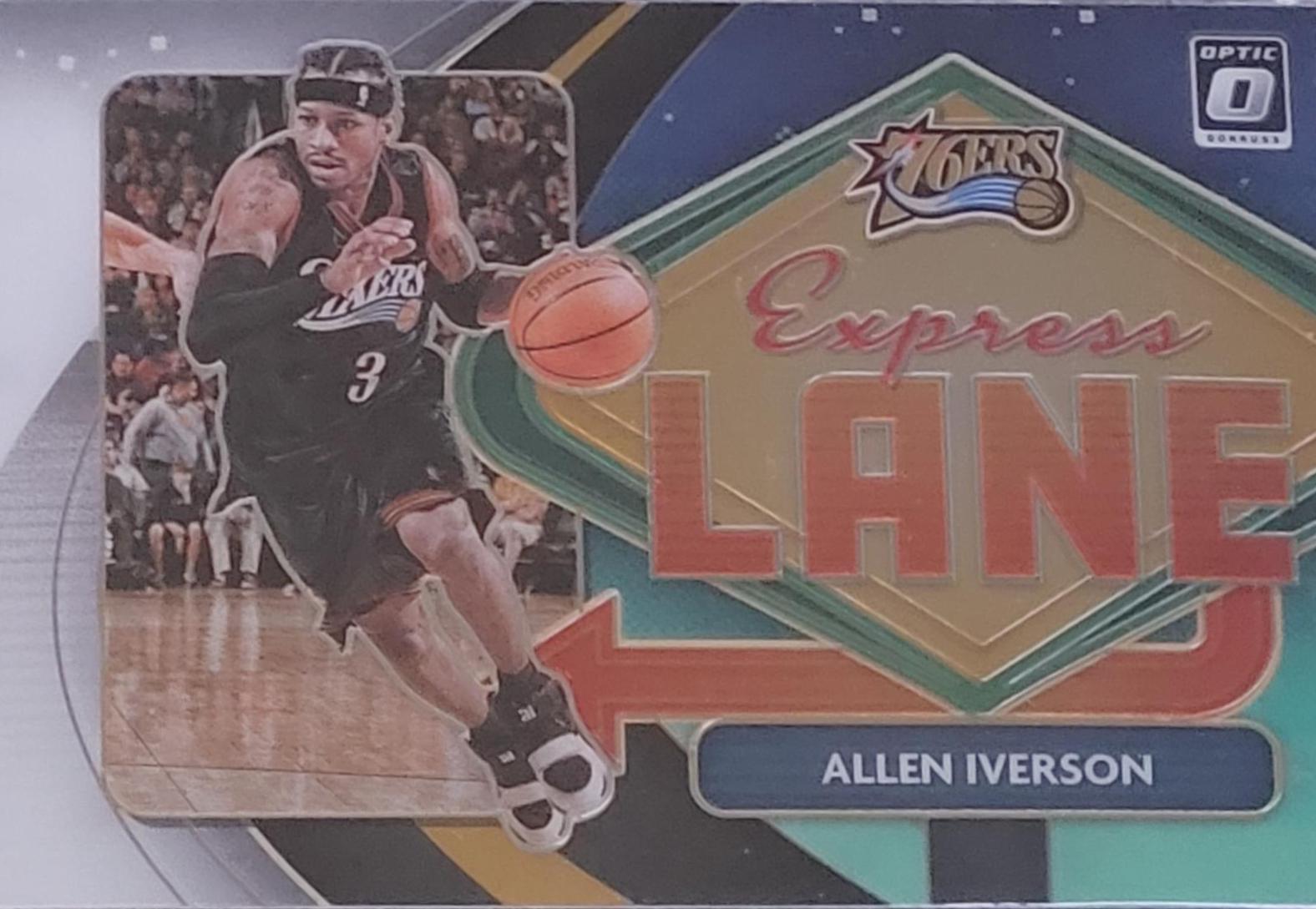 Allen Iverson #9 Basketball Cards 2020 Panini Donruss Optic Express Lane