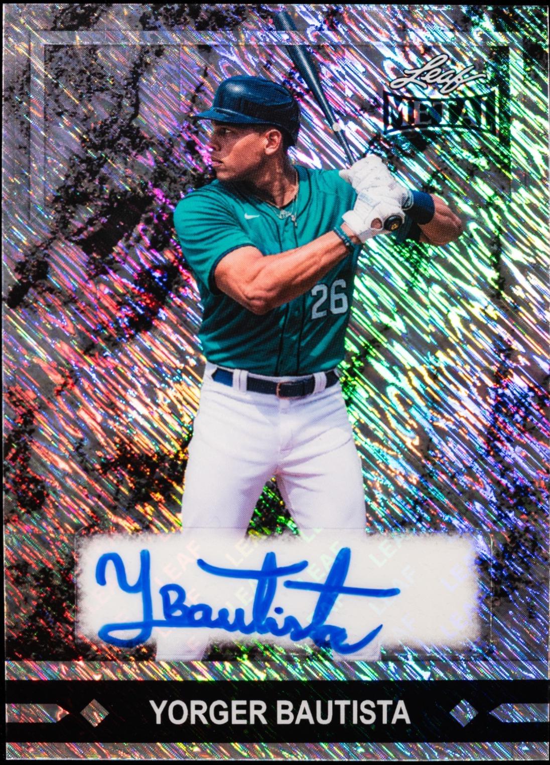 Yorger Bautista #91A-YB1 2026 Leaf Metal 1991 Gold Leaf Prospects Autograph Baseball