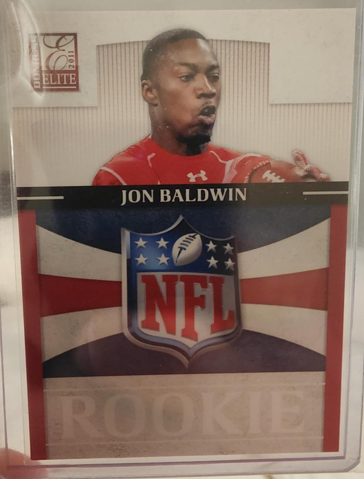 Jon Baldwin #5 Football Cards 2011 Panini Donruss Elite