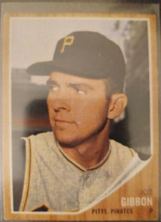 Joe Gibbon #448 Baseball Cards 1962 Topps