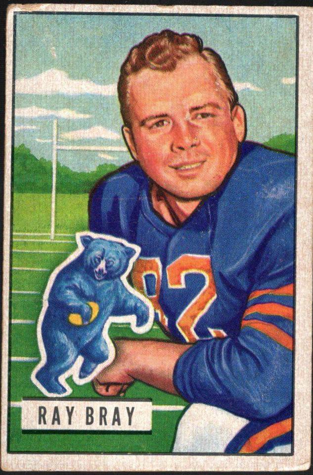 Ray Bray #50 Football Cards 1951 Bowman
