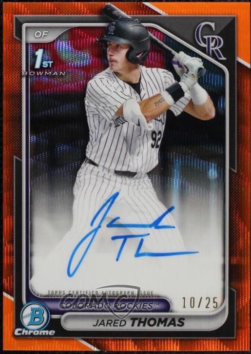 Jared Thomas [Orange Wave Refractor] #CPA-JTH