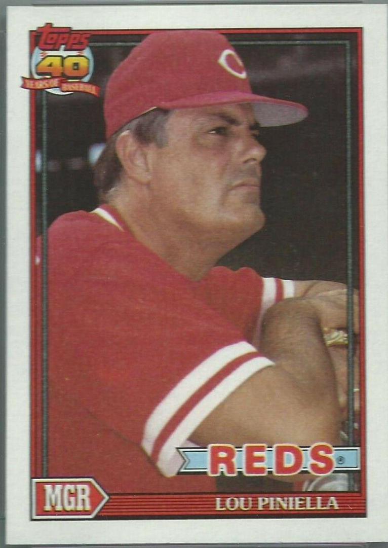 Lou Piniella #669 Baseball Cards 1991 Topps