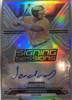 Jordan Diaz #SS-JD 2021 Panini Prizm Draft Picks Signing Sessions Autographs Baseball