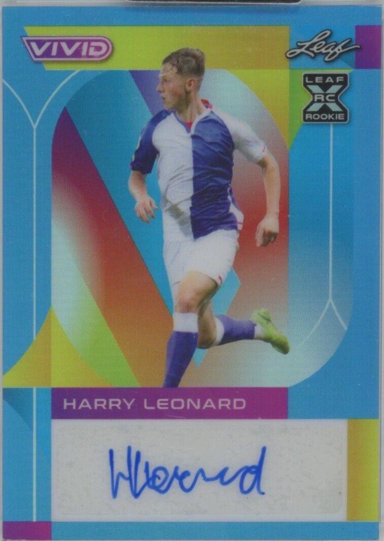 Harry Leonard #BA-HL1 2022 Leaf Vivid Autographs Soccer