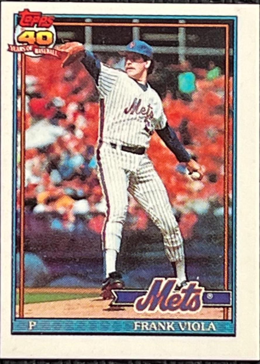 Frank Viola #60 Baseball Cards 1991 Topps Micro