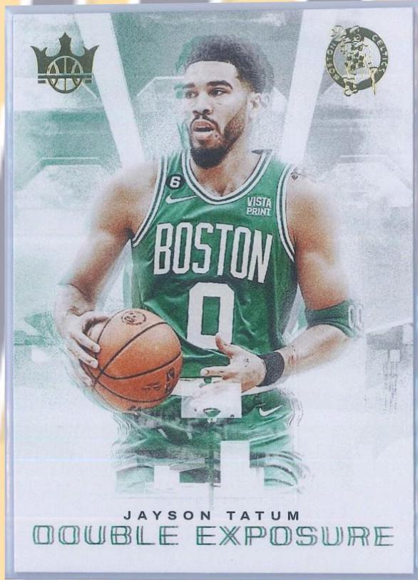 Jayson Tatum #9 Basketball Cards 2022 Panini Court Kings Double Exposure