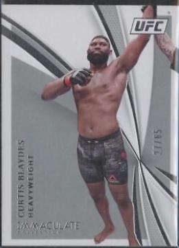 Curtis Blaydes #40 Ufc Cards 2021 Panini Immaculate UFC
