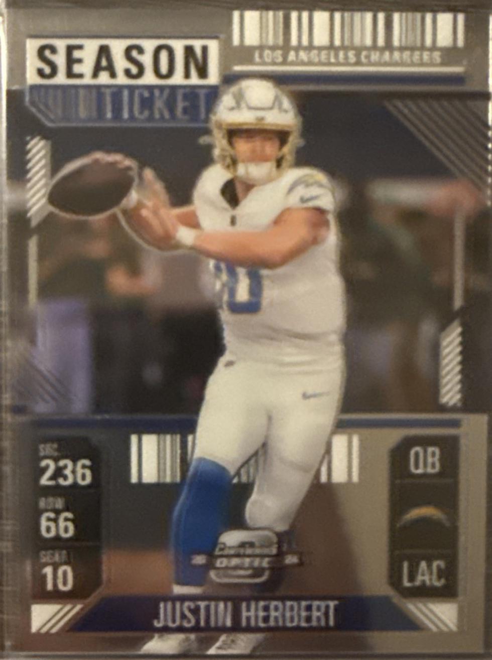 Justin Herbert #31 2024 Panini Contenders Optic Football