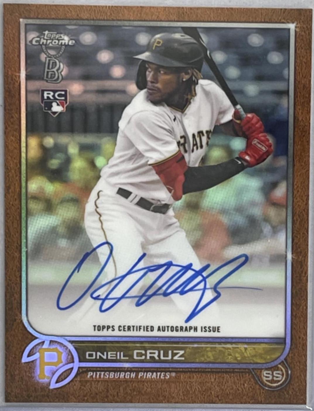Oneil Cruz #BBA-OC 2022 Topps Chrome Ben Baller Autographs Baseball
