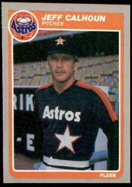 Jeff Calhoun #U-18 Baseball Cards 1985 Fleer Update