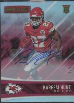 Kareem Hunt #269 Football Cards 2017 Panini Rookies & Stars