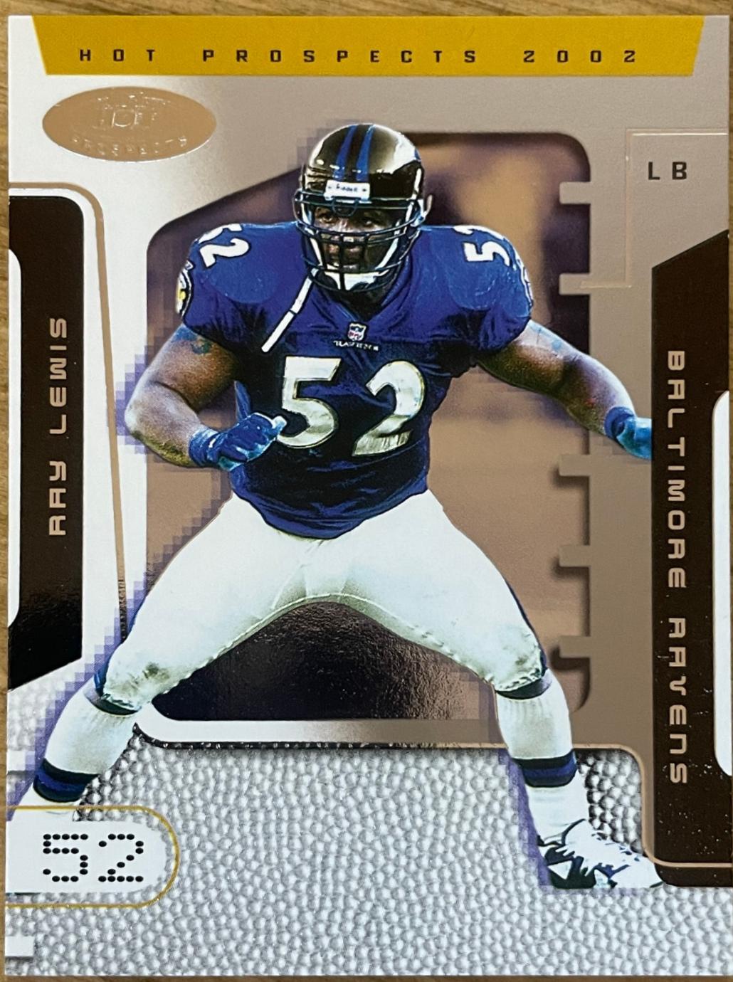 Ray Lewis #59 Football Cards 2002 Fleer Hot Prospects