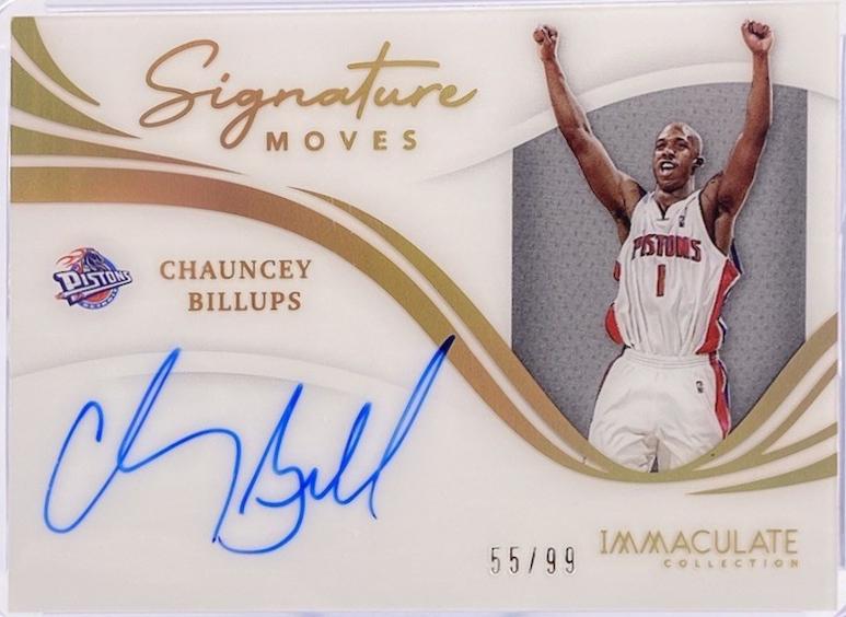 Chauncey Billups #SM-CBL 2020-21 Panini Immaculate Collection Basketball Immaculate Signature Moves