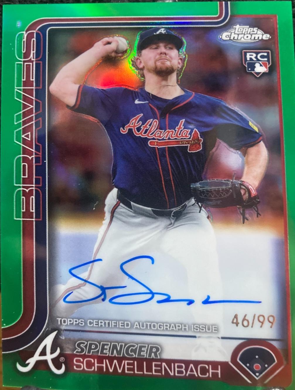 激レア❗️ミスサイン　25シリ　チェットホルムグレン Spencer Schwellenbach [Green Refractor] #RA-SS Prices | 2025 Topps