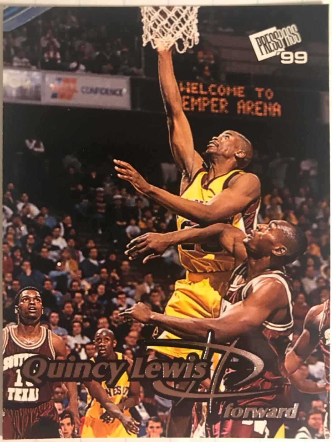 Quincy Lewis #15 Basketball Cards 1999 Press Pass