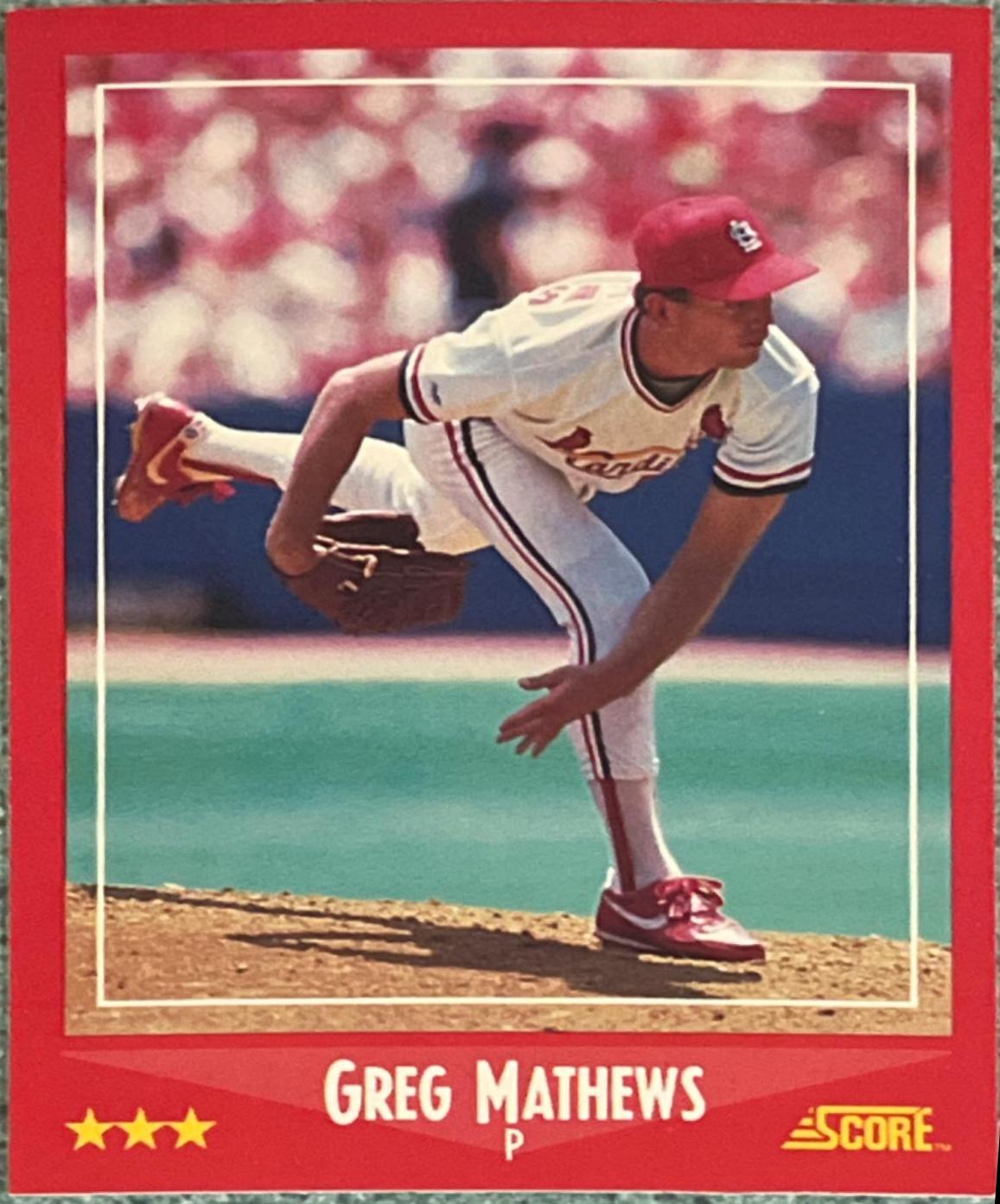 Greg Mathews #226 Prices | 1988 Score | Baseball Cards