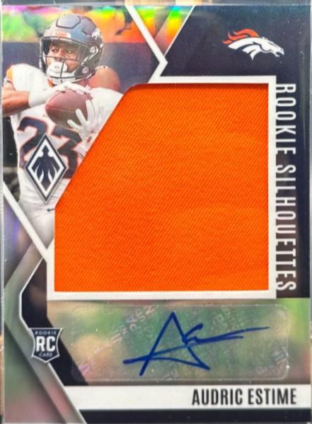 Audric Estime #RS-AEE Football Cards 2024 Panini Phoenix Rookie Silhouettes