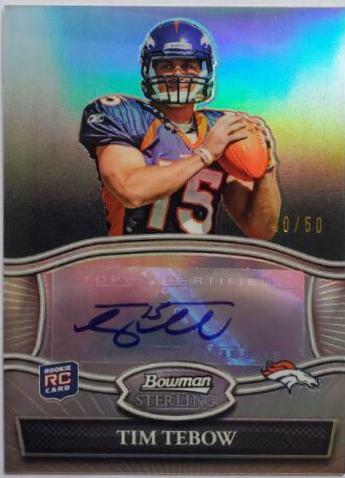 Tim Tebow [Black Refractor] #BSATT