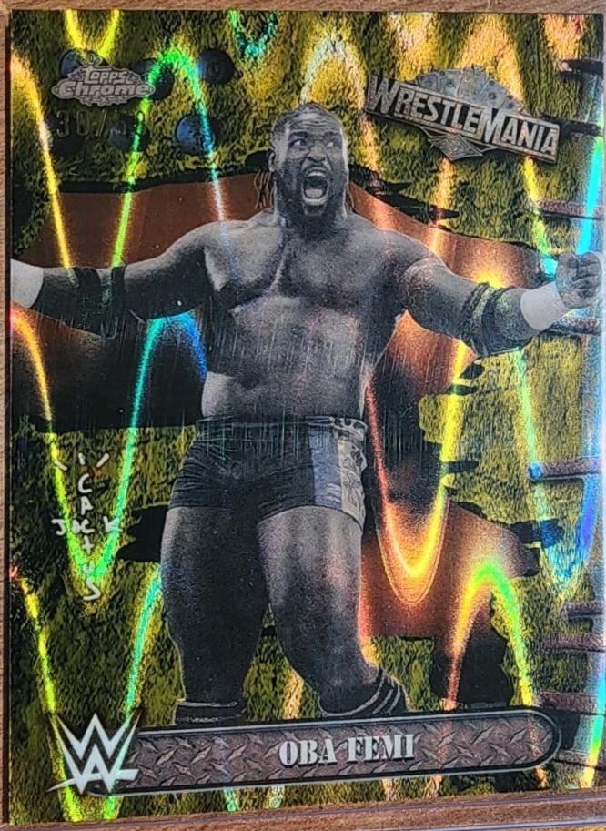Oba Femi #36 Wrestling Cards 2025 Topps Chrome WWE Cactus Jack