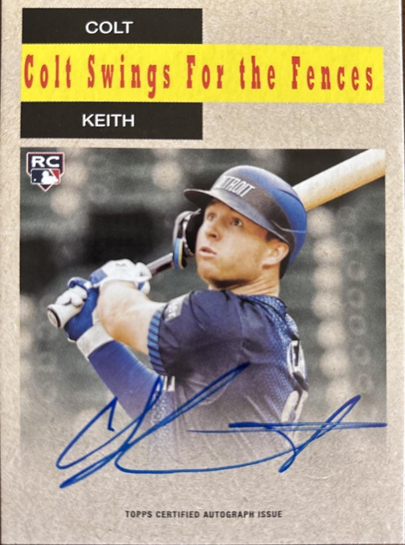 Colt Keith #58WA-CK Baseball Cards 2024 Topps Archives 1958 TV Westerns Autograph Variation