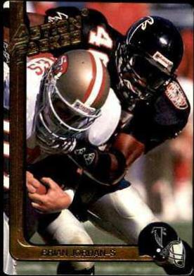 Brian Jordan #3 Football Cards 1991 Action Packed