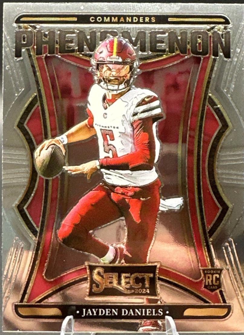 Jayden Daniels #2 Football Cards 2024 Panini Select Phenomenon