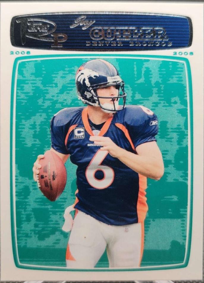 Jay Cutler #9 Football Cards 2008 Topps Rookie Progression