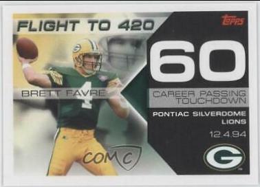 Brett Favre #BF-60 Football Cards 2007 Topps Brett Favre Collection
