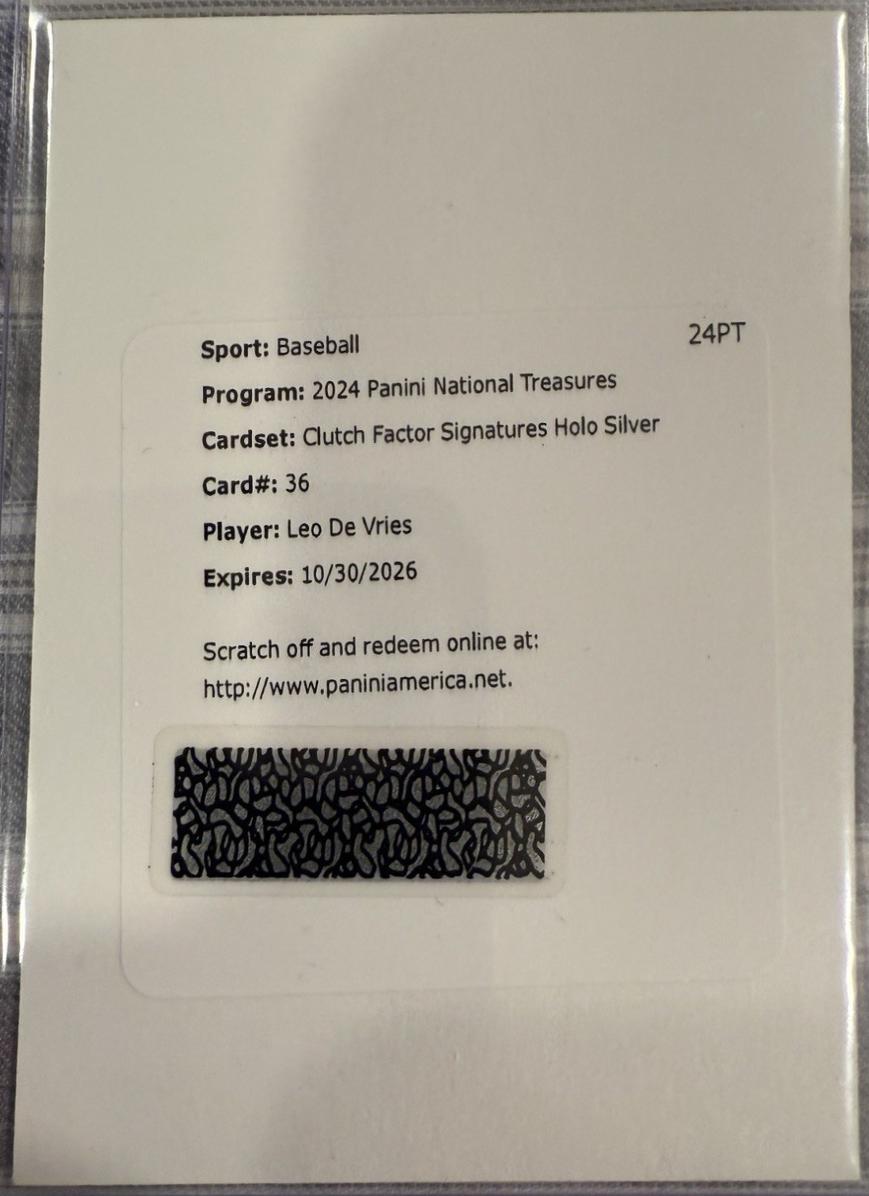 Leo De Vries [Holo Silver] #36