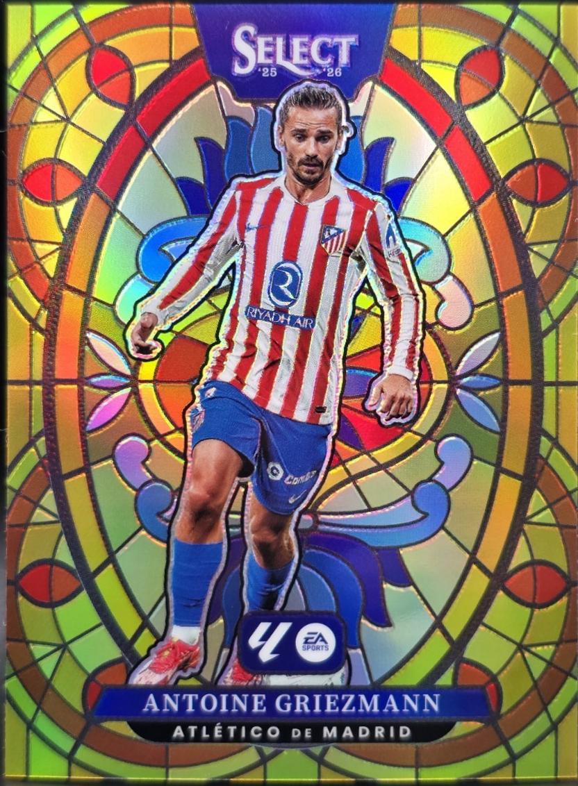 Antoine Griezmann #1 2025 Panini Select LA Liga Stained Glass