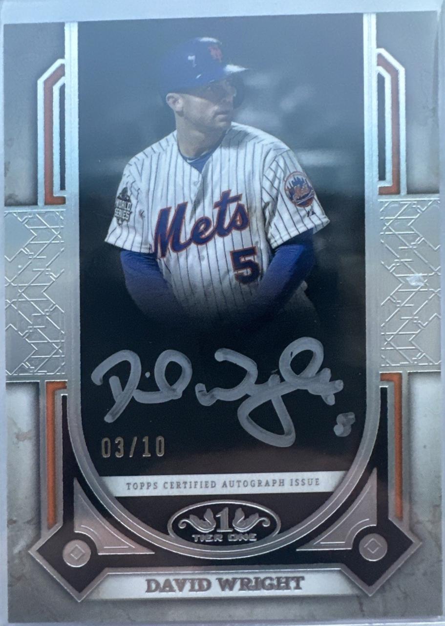 David Wright [Holo Silver Foil] #PPA-DW Prices | 2024 Topps Tier One ...