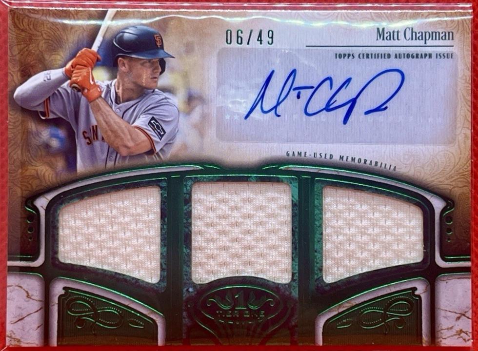 Matt Chapman #AT1R-MC 2026 Topps Tier One Baseball Autographed Tier One Relics