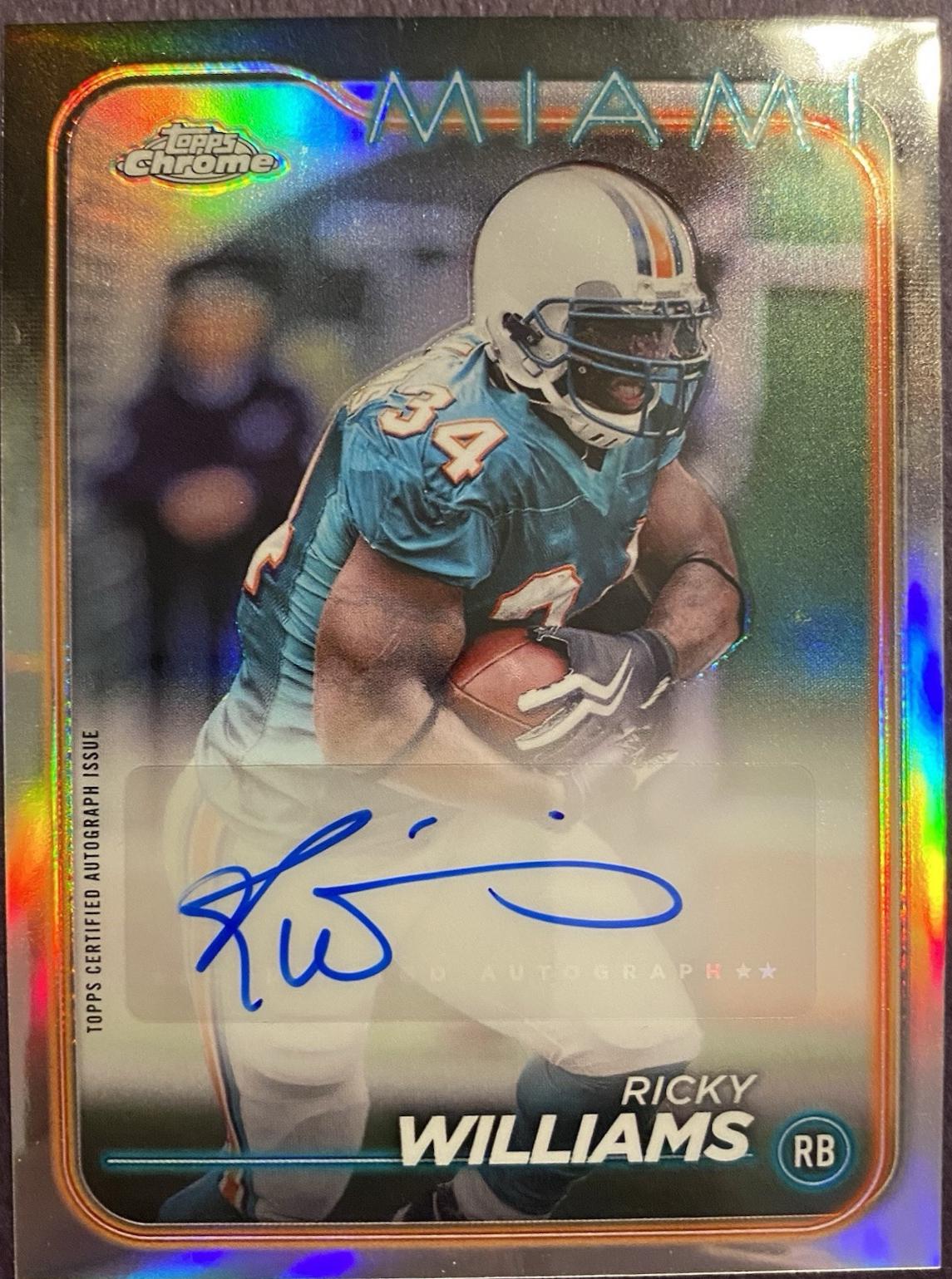 Ricky Williams [Refractor] #BA-RWI Prices | 2024 Topps Chrome Autograph ...