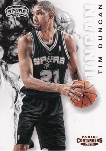 Tim Duncan #104 Basketball Cards 2012 Panini Contenders