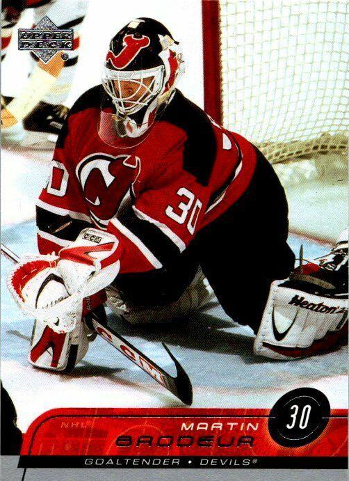 Martin Brodeur #107 Hockey Cards 2002 Upper Deck