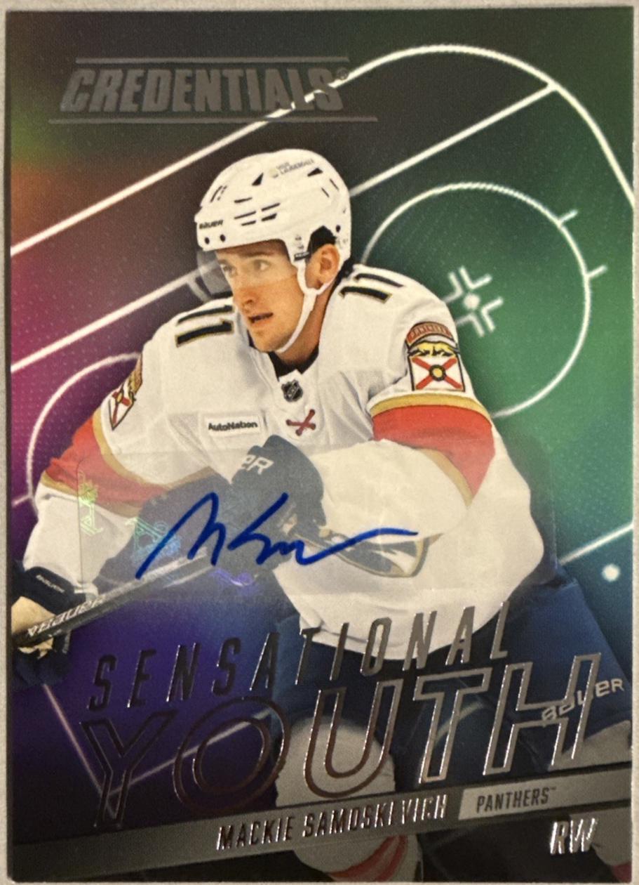Mackie Samoskevich #SY-7 2025 Upper Deck Credentials Sensational Youth Autograph Hockey