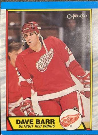 Dave Barr #13 Hockey Cards 1989 O-Pee-Chee