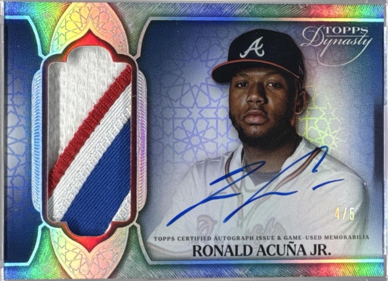 Ronald Acuna Jr. #DAP-RA6 2025 Topps Dynasty Autograph Patch Baseball